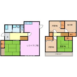 すずらん台貸家Ⅱの物件間取画像